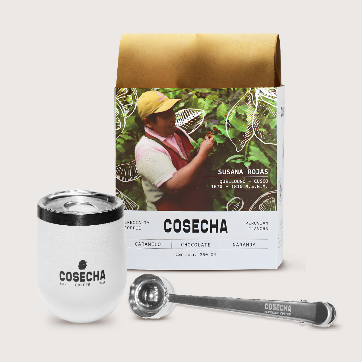 Coffee Set + Steel Mug + Scoop